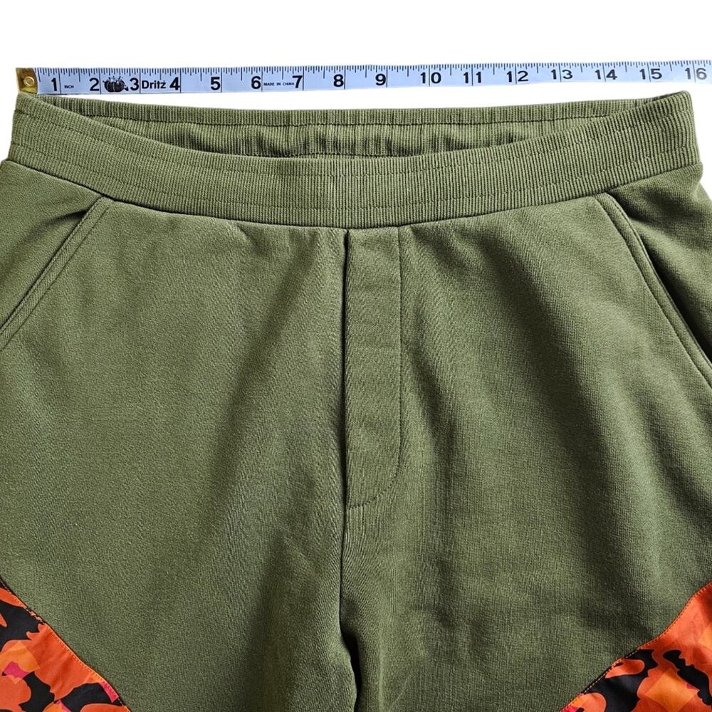 MCM Jogger Men's Size Medium Camo Sweatpants Orange Green Made in Italy - Picture 14 of 16